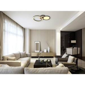 Plafoniera LED design indistrial SID negru 135491 universul-luminii.ro