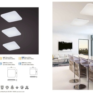 Plafoniera LED design minimalist QUATRO II 45W 5000K 132871 universul-luminii.ro
