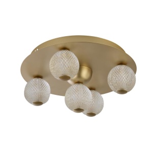 Plafoniera LED design modern Asteroid Led auriu - Img 1