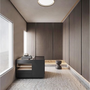 Plafoniera LED design modern circular ORMI coffee D-60cm 153371 universul-luminii.ro