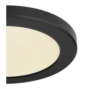 Plafoniera LED design modern, diametru 22cm, LASSE negru 12379-18B GL 97181 universul-luminii.ro