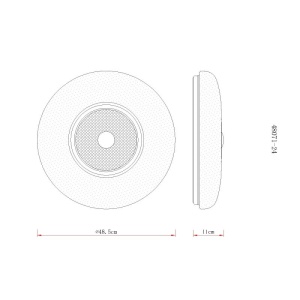 Plafoniera LED design modern GRAHAM 48,5cm - Img 9