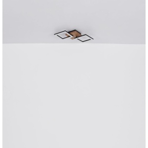 Plafoniera LED design modern Kerry negru, maro 30W 180791 universul-luminii.ro