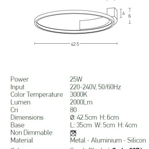 Plafoniera LED design modern Lamb alb 55121 universul-luminii.ro
