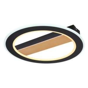Plafoniera LED design modern Mattia negru mat - Img 1