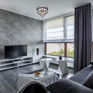 Plafoniera LED design modern Pallas crom, alb - Img 3