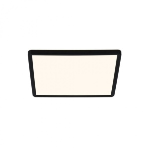 Plafoniera LED design silm IP54 baie Oja square 29 negru 3000-4000K 2015066103 NL