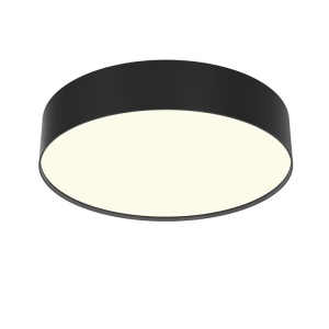 Plafoniera LED design tehnic Zoom D-30cm 3000K negru