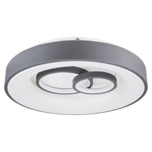 Plafoniera LED dimabila cu telecomanda design modern MAVY alb/gri 48416-50R GL 87681 universul-luminii.ro