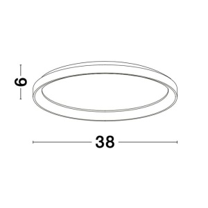 Plafoniera LED dimabila design circular PERTINO D-38cm 222471 universul-luminii.ro