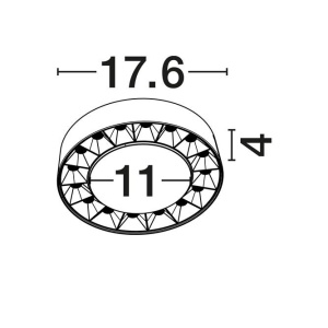 Plafoniera LED exterior moderna IP65 CONVEX alb D-17,6cm - Img 8