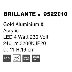 Plafoniera LED moderna design elegant BRILLANTE 203741 universul-luminii.ro