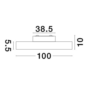Plafoniera LED moderna design slim PERFECT 100cm alba CCT Dimmable 223311 universul-luminii.ro
