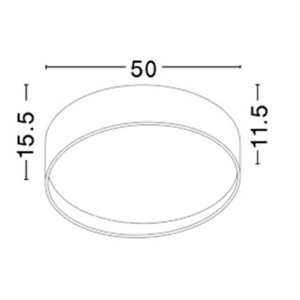 Plafoniera LED moderna Fano 50cm NVL-71045002 82881 universul-luminii.ro
