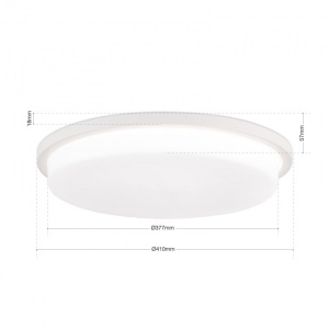 Plafoniera LED moderna LEROX 40cm alba 198201 universul-luminii.ro