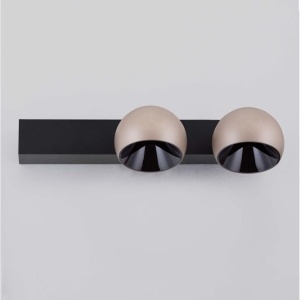 Plafoniera LED moderna stil minimalist LUSA 2L negru/cafeniu 160201 universul-luminii.ro