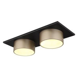 Plafoniera LED negru sampanie RAYMOND 2L - Img 1