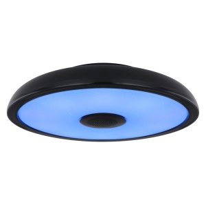 Plafoniera LED RGB cu telecomanda si difuzor RAFFY negru 241081 universul-luminii.ro