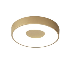 Plafoniera LED Smart dimabila cu telecomanda COIN 38cm aurie