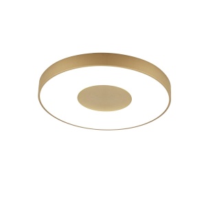 Plafoniera LED Smart dimabila cu telecomanda COIN 50cm aurie