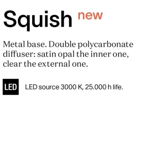 Plafoniera LED Squish pl d64 165151 universul-luminii.ro