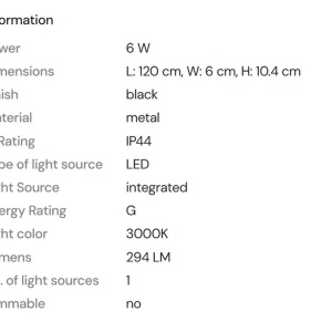 Plafoniera LED stil minimalist IP44 Tampa 120cm 239191 universul-luminii.ro
