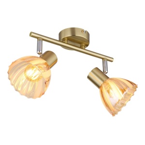 Plafoniera metal alama sticla chihlimbar ZACHERY 2L