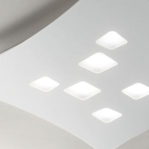 Plafoniera moderna ISOTTA 62x69cm, alb sau gri 147361 universul-luminii.ro