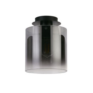Plafoniera moderna Sweden 1L negru, fumuriu 157581 universul-luminii.ro