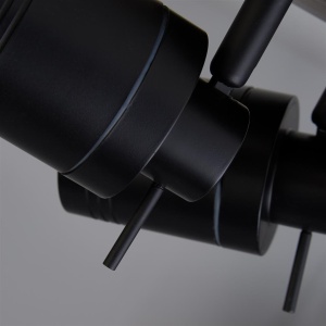 Plafoniera pentru baie cu spoturi directionabile IP44 Samson negru 3L 110901 universul-luminii.ro