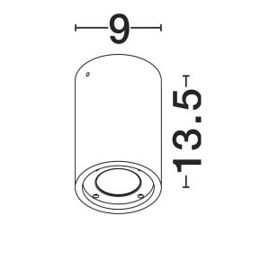 Plafoniera, Spot din ciment pentru exterior IP65 Par 250591 universul-luminii.ro