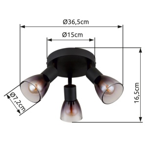Plafoniera stil minimalist SATELLA 3L 240981 universul-luminii.ro