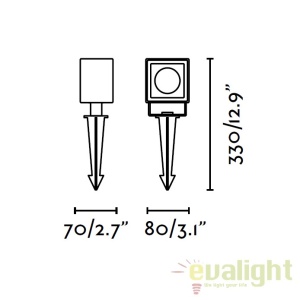 Proiector exterior cu tarus, iluminat LED, IP65, SOBEK 70151 56671 universul-luminii.ro