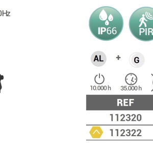 Proiector LED cu senzor iluminat exterior IP44 MASINI 10W 112320 SU 52631 universul-luminii.ro