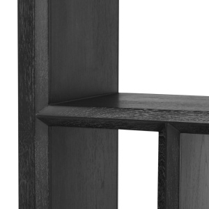 Raft din lemn design LUX Marguesa gri carbune 111661 HZ - Img 4