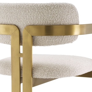 Scaun bar design LUX Donato, boucle crem 115048 HZ - Img 5