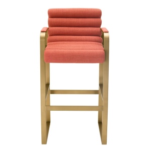 Scaun de bar elegant design LUX Olsen, scalea orange - Img 3