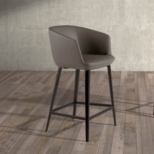 Scaun de bar stil avangardist Grey Stool
