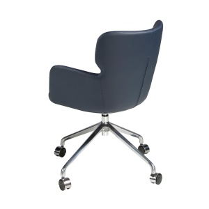 Scaun de birou elegant Blue swivel office - Img 4