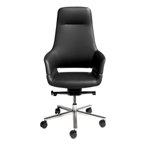 Scaun de birou modern piele sintetica Black - Img 5