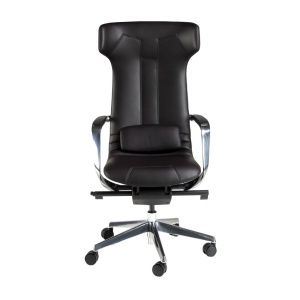 Scaun de birou modern piele sintetica Black - Img 5