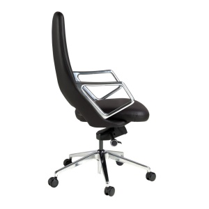 Scaun de birou modern piele sintetica Black - Img 4