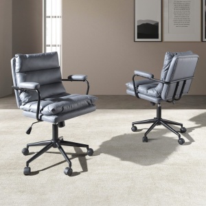 Scaun de birou pivotant design LUX Grey - Img 6