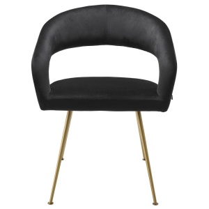 Scaun design elegant LUX Bravo, roche negru 116145 HZ - Img 2