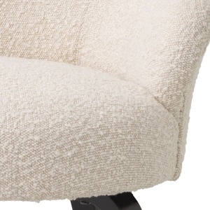 Scaun design elegant LUX Moretti, boucle crem 115038 HZ - Img 5