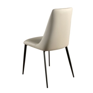 Scaun design LUX, Metal, Piele Sintetica, Sand - Img 4