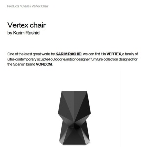 Scaun design modern, exterior, interior, VERTEX CHAIR 51007 Vondom - Img 9