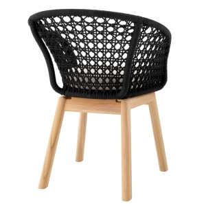 Scaun design natural pentru interior si exterior Trinity - Img 3
