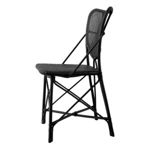 Scaun din ratan design LUX, Colony negru - Img 7