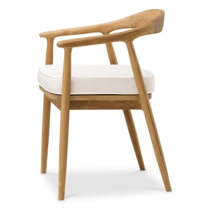 Scaun elegant design LUX Beale natur/ off-white - Img 3